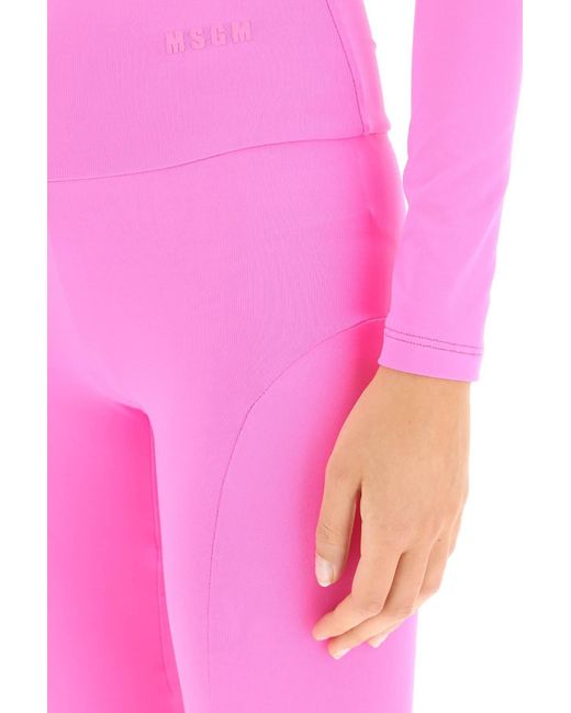 Leggings Athleisure di MSGM in Pink