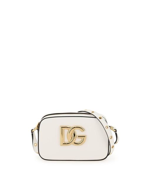 Dolce & Gabbana White 3.5 Crossbody Bag