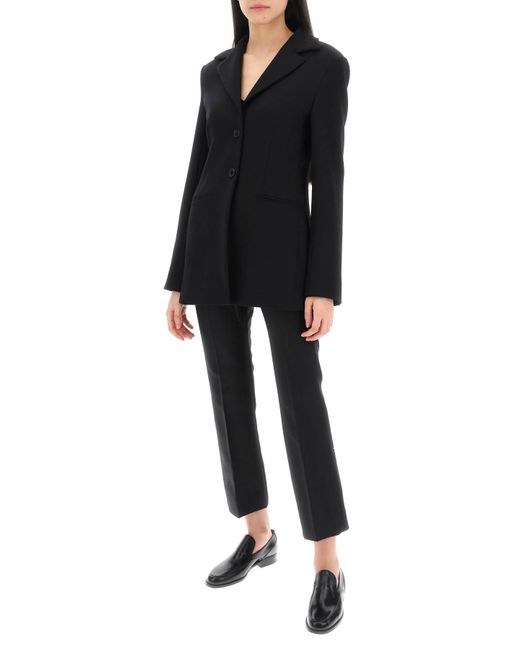 The Row Black Giglius Shaped Single-Breasted Jacket