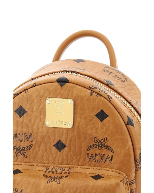 MCM Natural Stark Backpack With Studs for men