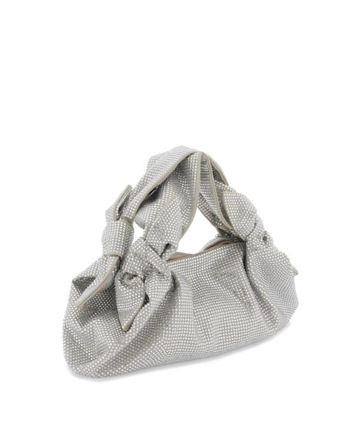 GIUSEPPE DI MORABITO Gray Handbag With Rhinestones