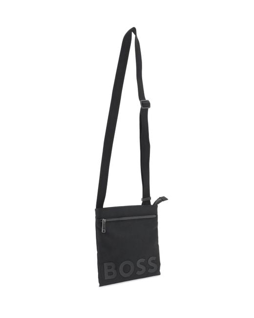 Boss Black Recycled Material Crossbody Bag for men