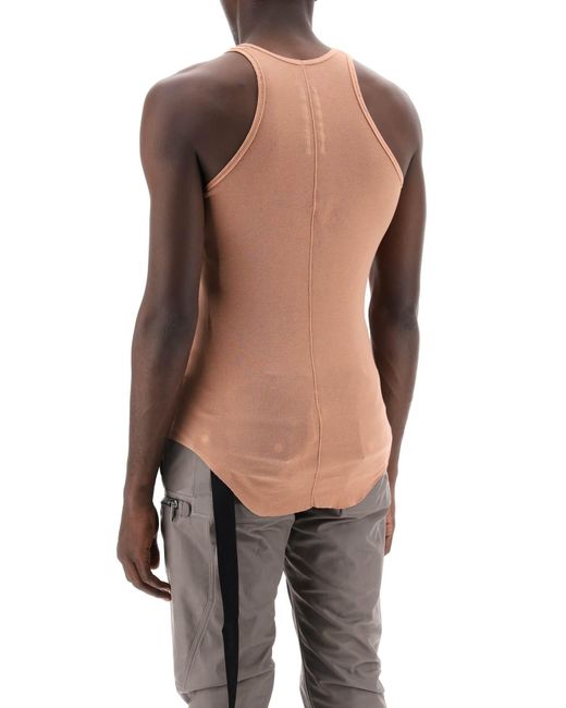 Rick Owens White Cotton Jersey Tank Top For for men