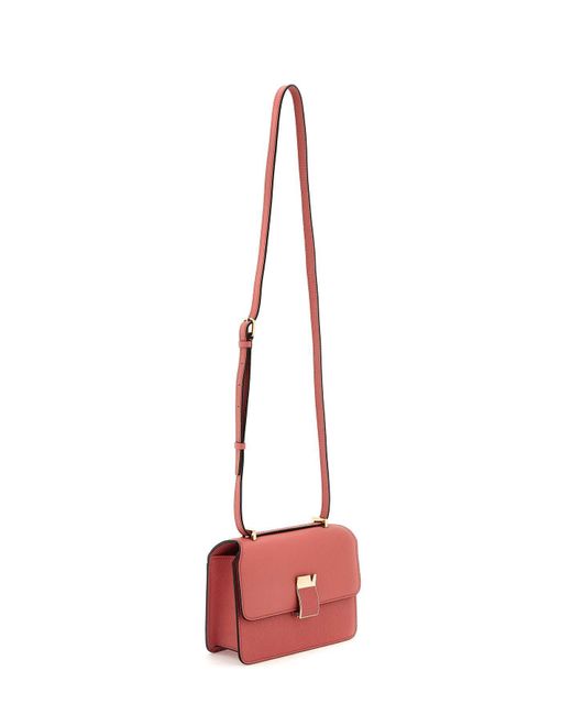 Valextra Pink 'Nolo' Small Crossbody Bag