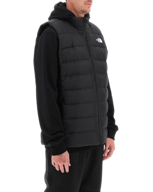 The North Face Black Aconagua Iii Puffer Vest for men