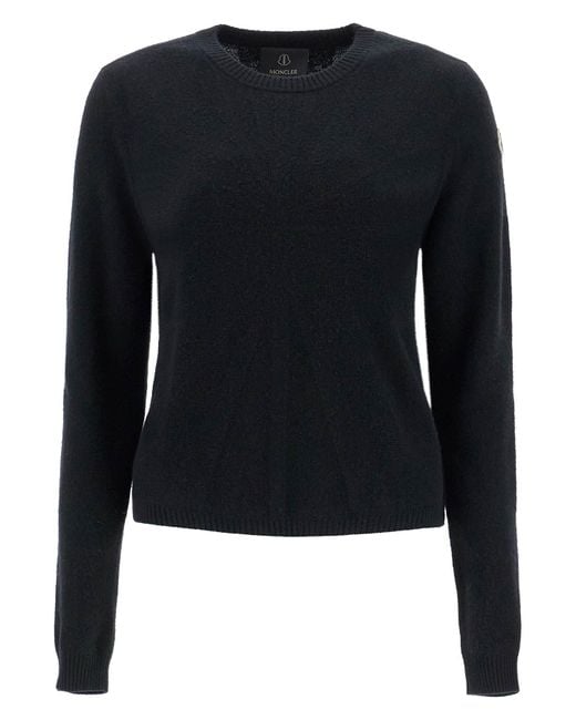 Moncler Black Biker Crewneck T