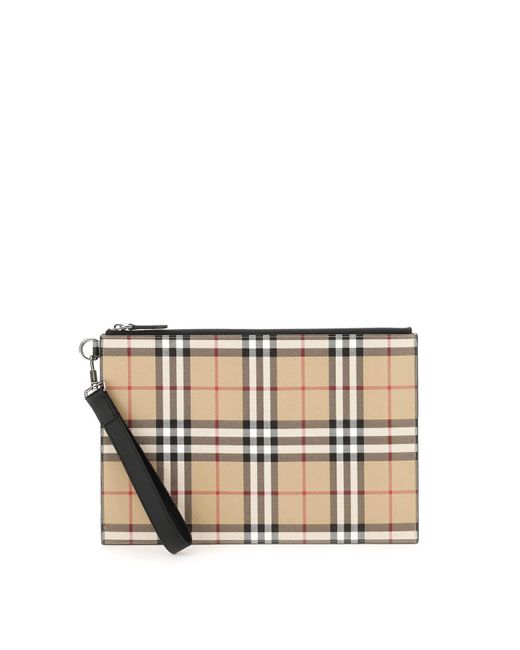 Burberry Vintage Check Pouch in Black for Men