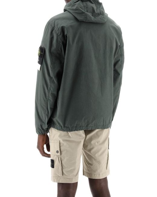 Stone Island Gray Supima Cotton Twill Stretch-tc Jacket for men