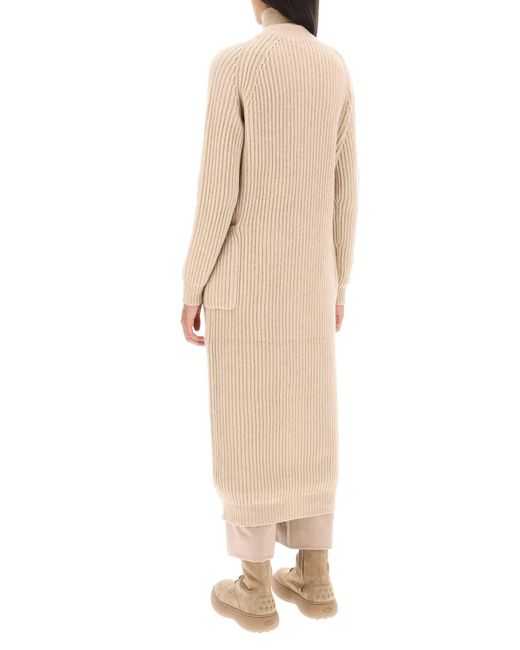 Max Mara Natural 'sumatra' Wool And Cashmere Cardigan