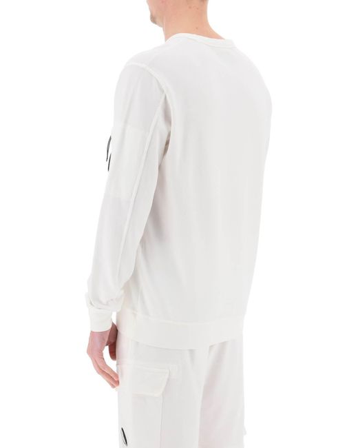C P Company White Light Pocket Sweatshirt for men