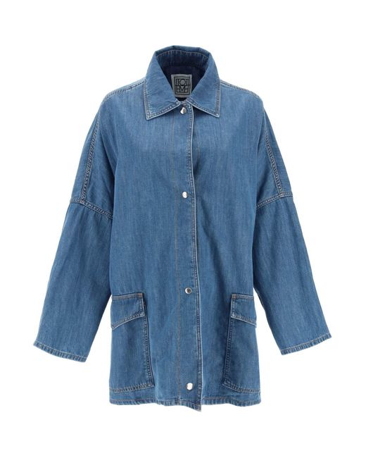 Totême  Blue Toteme Denim Overshirt