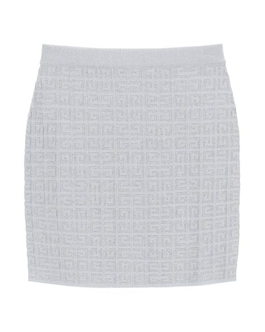 Givenchy Gray 4G Viscose Skirt