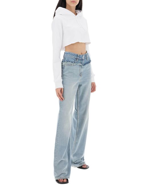 Givenchy Blue Wide Leg Jeans