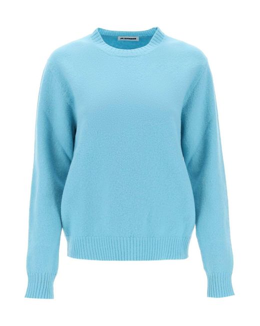 Jil Sander Blue Crew-Neck Sweater