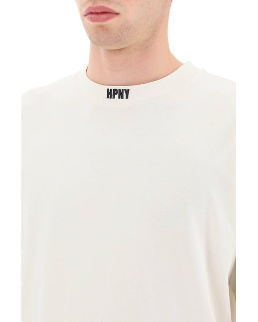 Heron Preston White Hpny Embroidered T-shirt for men