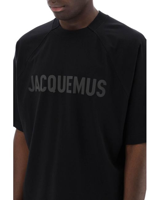 Jacquemus Black The Typo T-Shirt for men