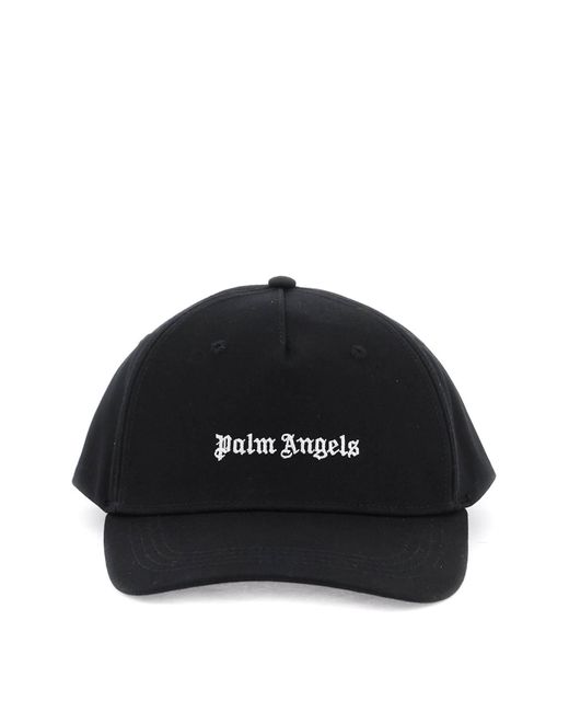 Cappello Baseball Con Logo Ricamato di Palm Angels in Black