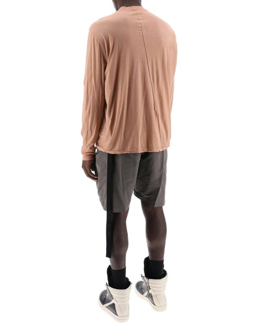 Rick Owens White Drkshdw Long-Sleeved Jersey T-Shirt For for men