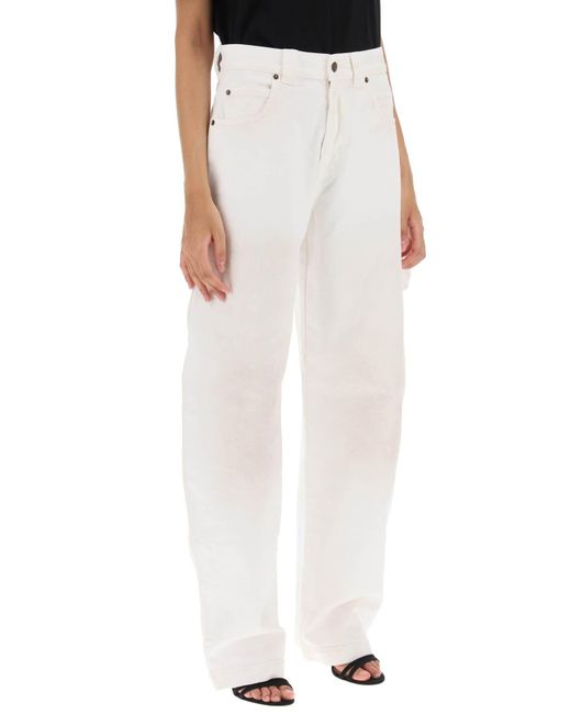 Jeans Cargo 'Audrey' di DARKPARK in White