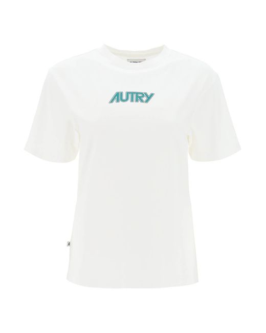 Autry White T-Shirt With Printed Logo