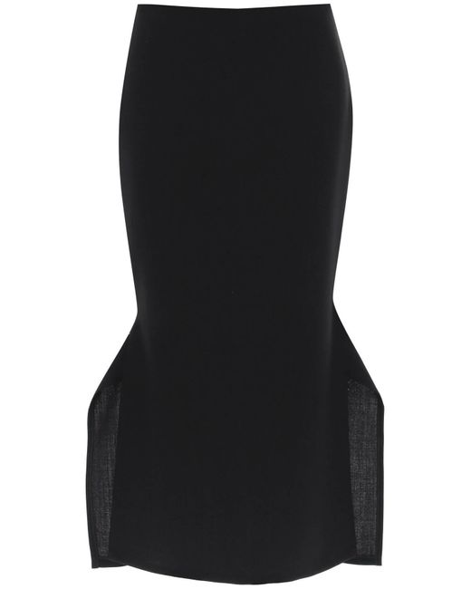 The Row Black Patillon Midi Skirt