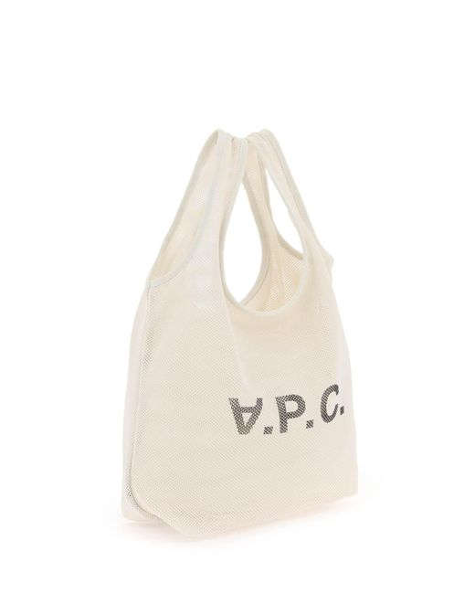 A.P.C. White Rebound Tote Bag for men