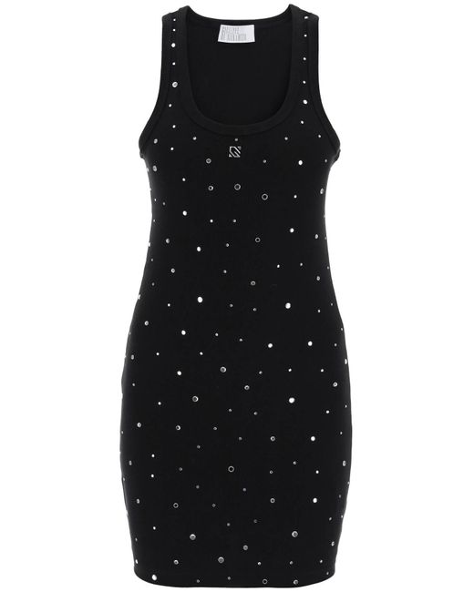 GIUSEPPE DI MORABITO Black "mini Dress With Rhinestone