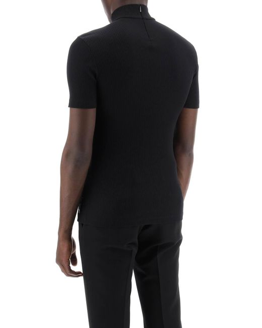 Fendi Black Fit Short-Sleeved Slim for men