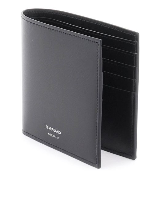 Ferragamo Black Bi-Fold Wallet for men