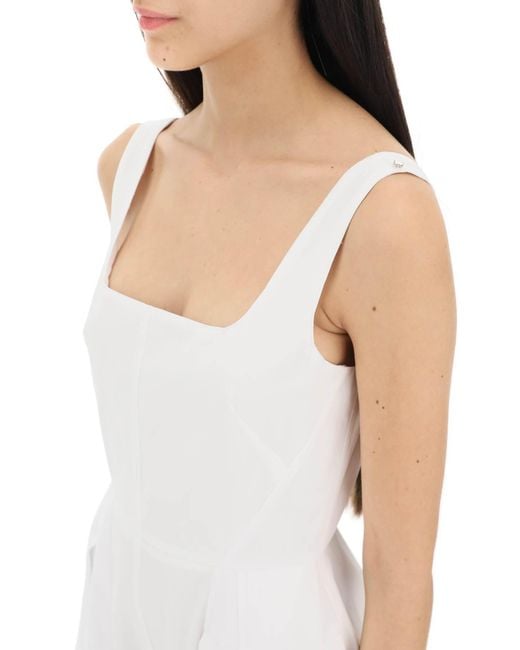 Sportmax White 'Fantino' Long Cotton Dress