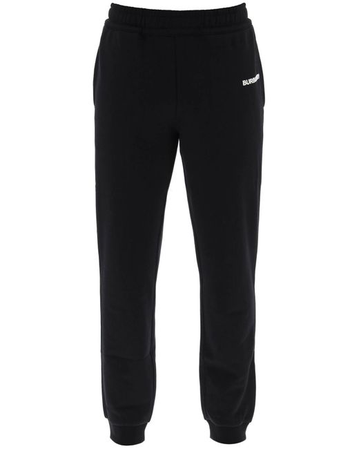 Burberry Black Addison Joggers In French Terry for men