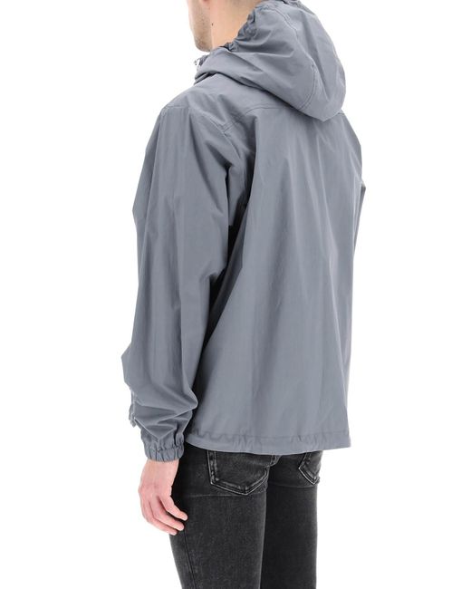 Logo Windbreaker Jacket in Grey 