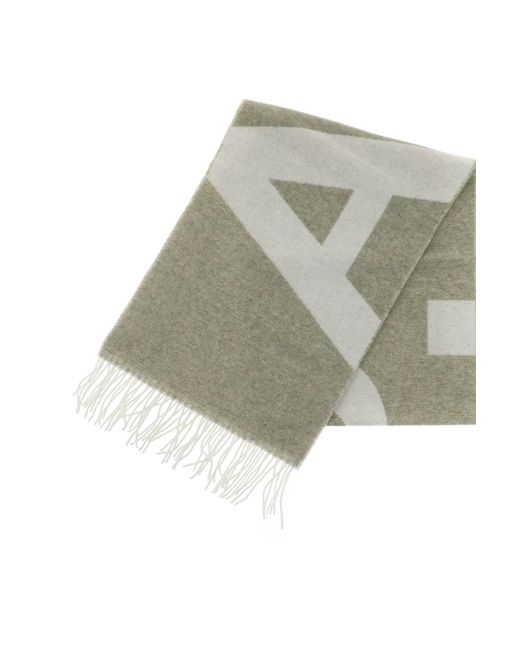 A.P.C. Green Malo Wool-blend Scarf for men