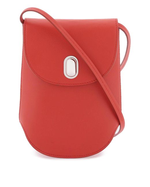 SAVETTE Red Tondo Pouch Bag