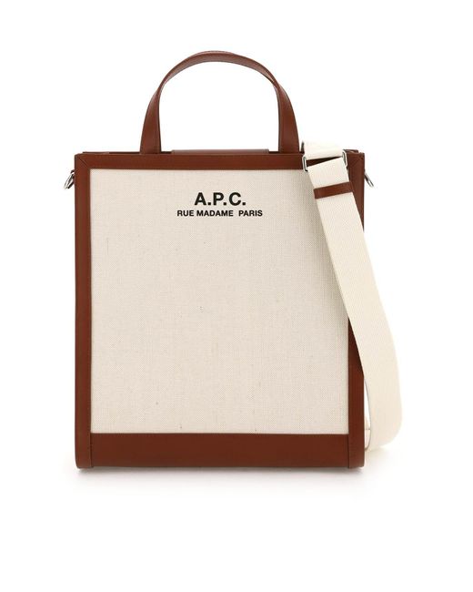 A.P.C. Multicolor Large 'camille' Tote Bag for men