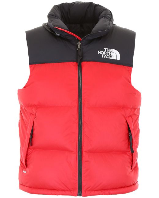 The North Face Nuptse Down Gilet Red for men