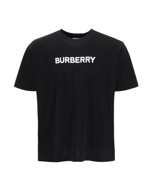 T-Shirt Harriston Replen Con Stampa Logo di Burberry in Black da Uomo