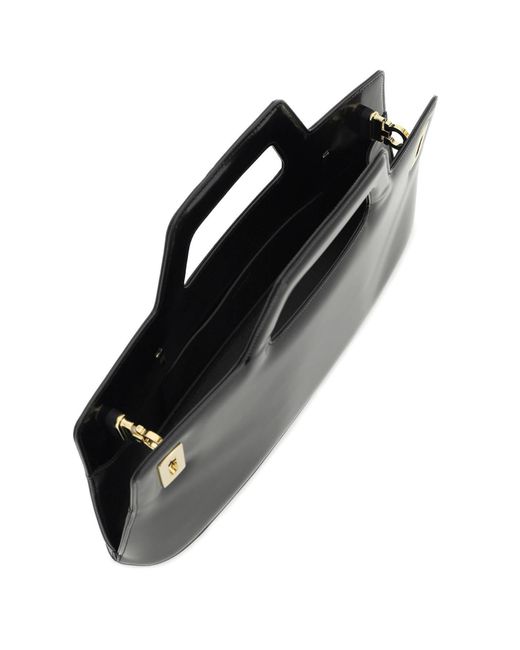 Ferragamo Black E/W Wanda Handbag
