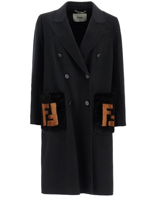 Fendi fur pocket coat best sale