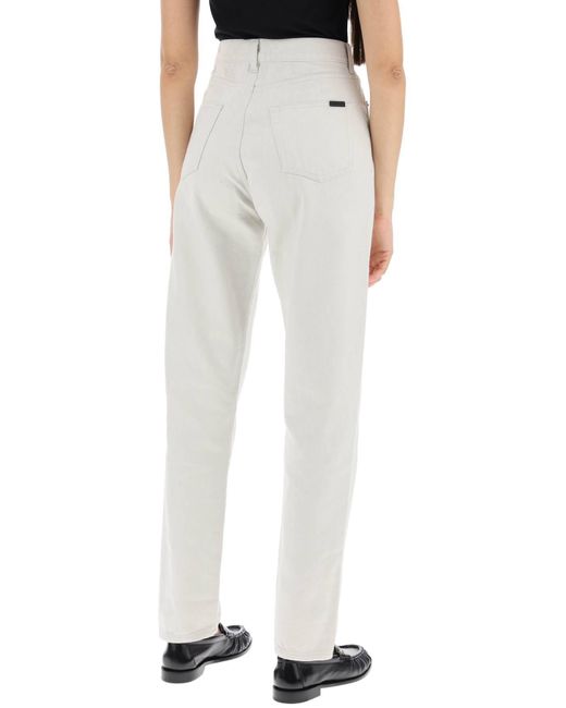 Jeans Slim di Saint Laurent in White