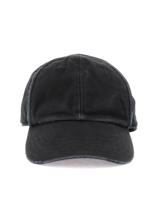 Cappello Baseball Cassandre di Saint Laurent in Black
