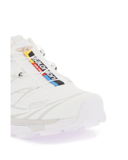 Salomon White Xt-6 Sneakers