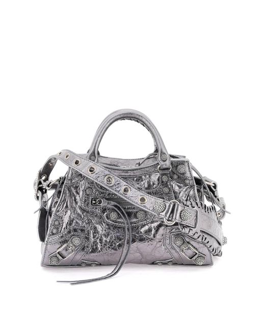 Balenciaga Gray Neo Cagole Xs Bag