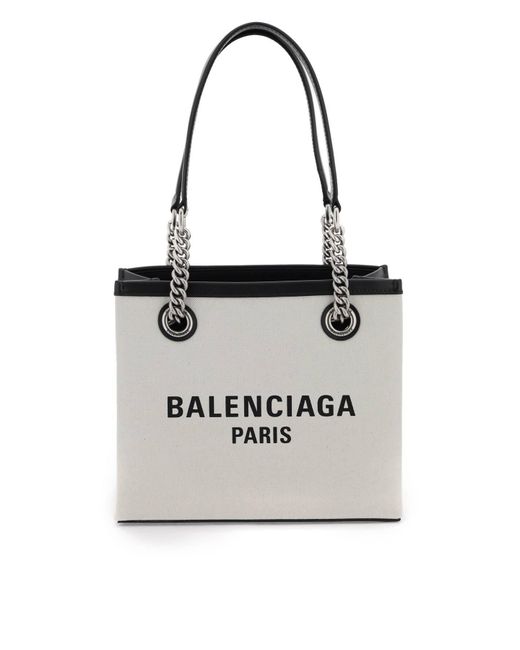 Balenciaga White Small Duty Free Tote Bag
