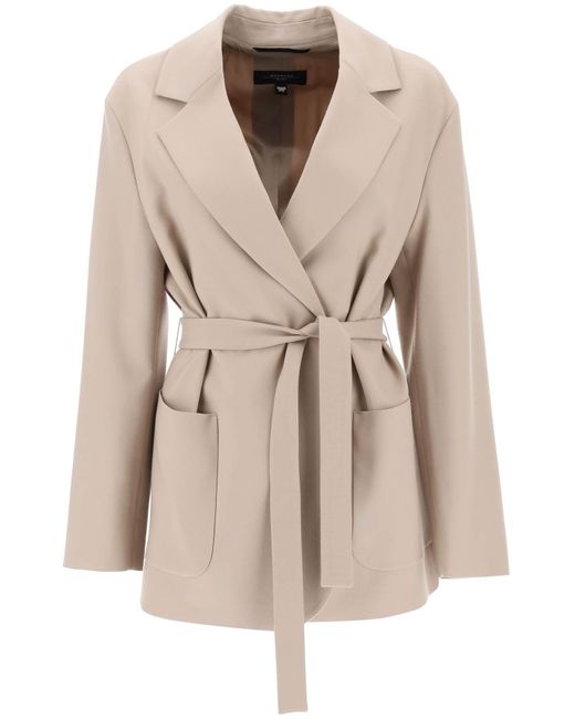Weekend by Maxmara Natural 'milord' Deconstructed Light Wool Jacket