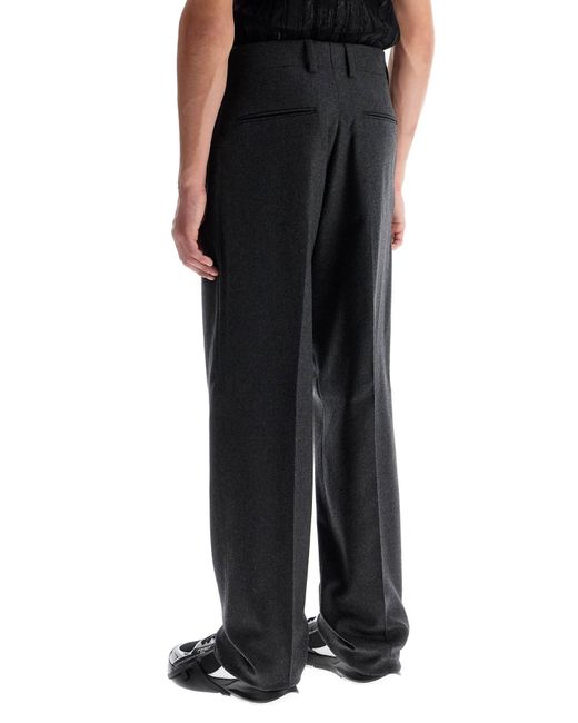 Fendi Black Tailored Cashmere Trousers For