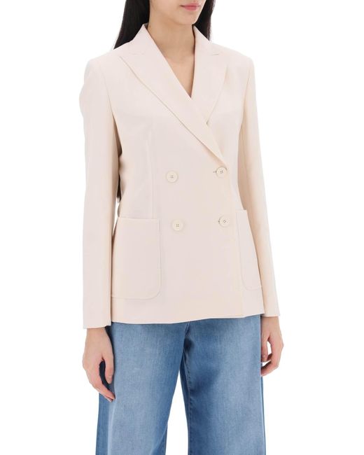 Weekend by Maxmara Pink 'Nervoso' Double-Breasted Jacket
