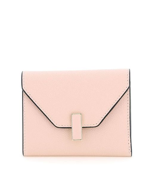 Portafoglio Trifold Iside di Valextra in Pink