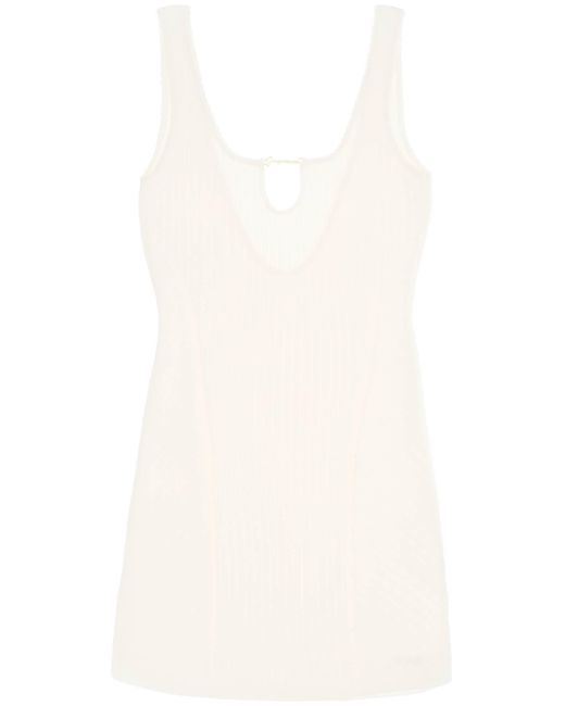 Jacquemus White "Sierra Mini Dress By La