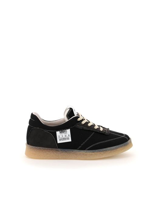 MM6 by Maison Martin Margiela Black 6 Court Inside-out Sneakers